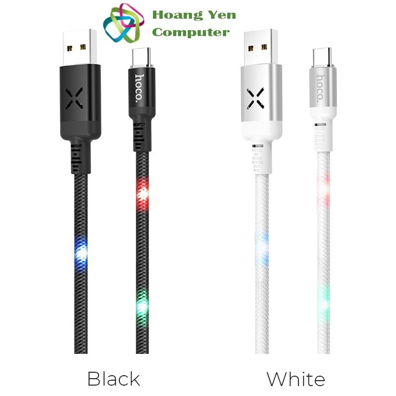 Cáp Sạc Nhanh TYPE C Hoco U63 Cho Android Có Cảm Led Cảm Biến Âm Thanh - BH 1 Năm - Hoàng Yến Computer