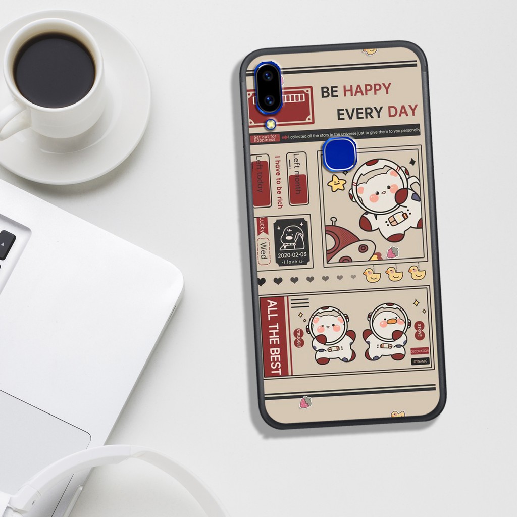 ỐP LƯNG VIVO V9/Y85/Y91/Y93/Y95/Y97, IN HÌNH PHI HÀNH GIA NGỘ NGHĨNH ĐÁNG YÊU.