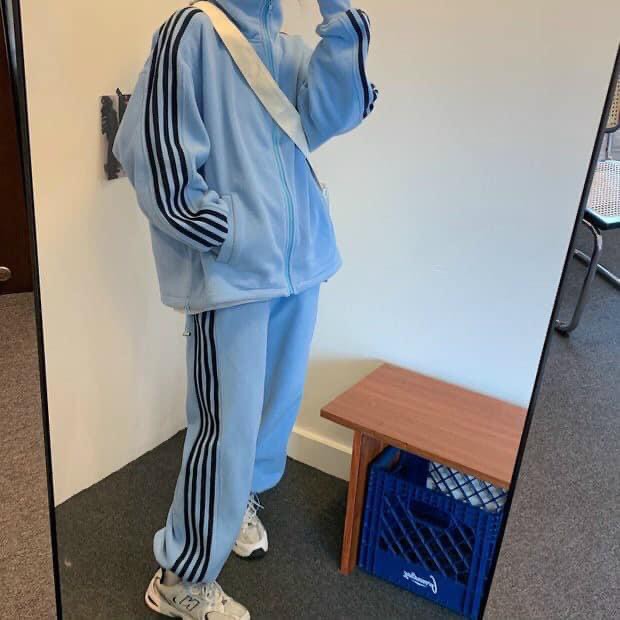 BỘ NỈ 4 SỌC- BỘ NỈ HỒNG-BỘ NỈ XANH-BỘ NỈ ADIDAS HỒNG- SET NỈ SỌC NHIỀU MÀU - BỘ NỈ THỂ THAO PHONG | BigBuy360 - bigbuy360.vn