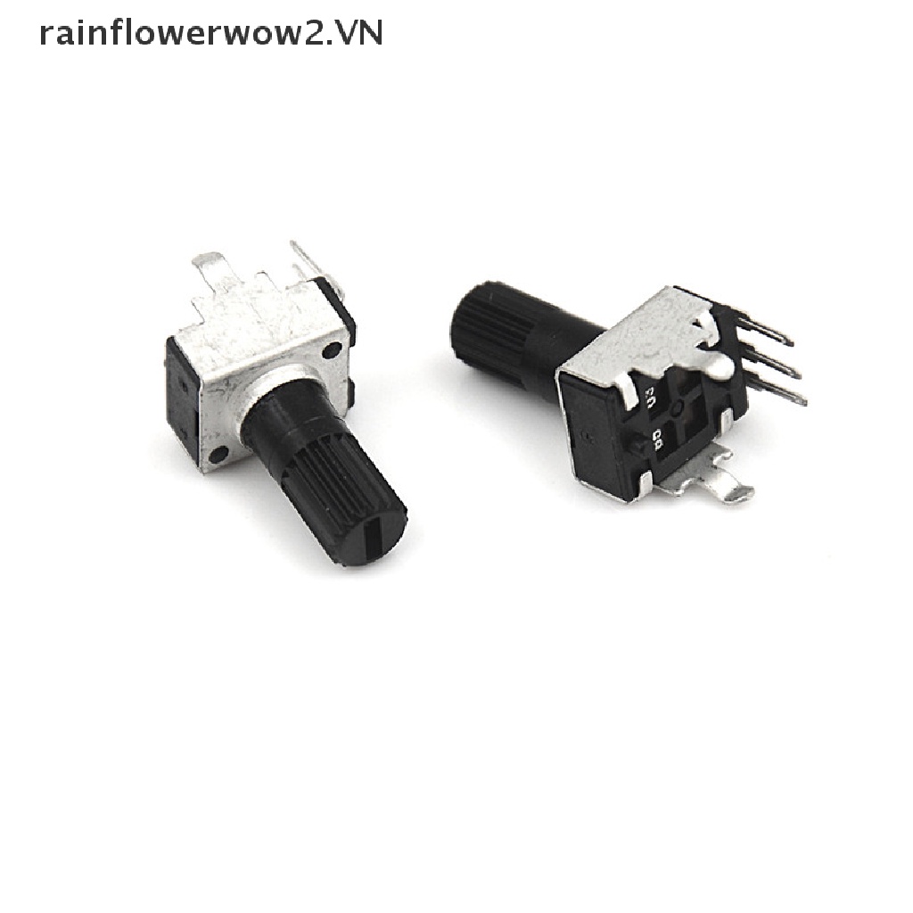 Bộ 10 Chiết Áp RV09 5-100K 12.5mm Trục 3 Chấu Có Thể Điều Chỉnh