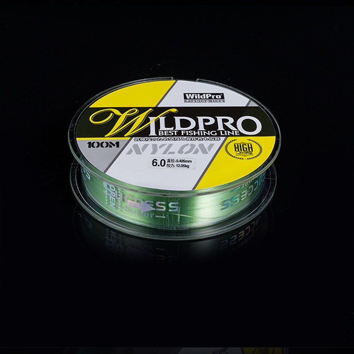 Cước câu cá WildPro dài 100m - dây cước Câu Cá tàng hình, chịu tải tốt