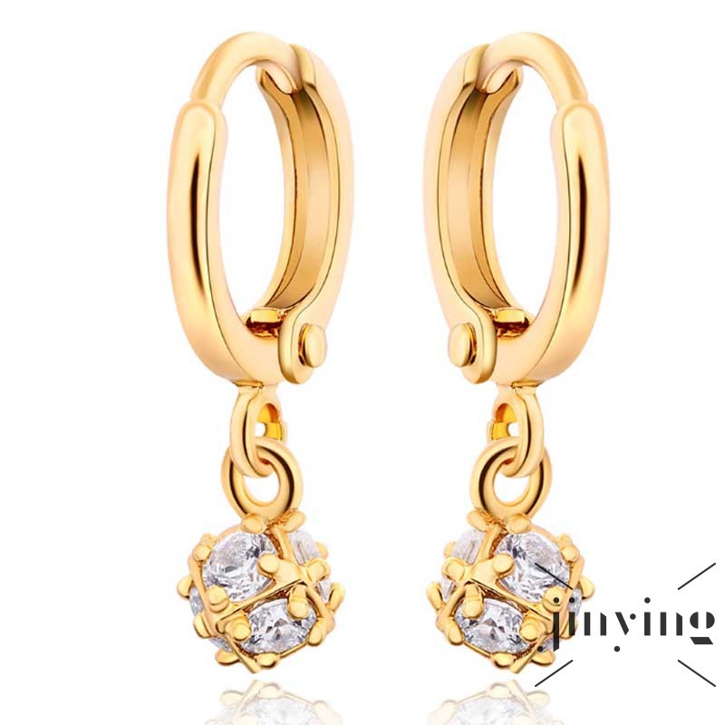 GETNOIVAS Hoa tai mạ vàng hình vuông đính đá lấp lánh