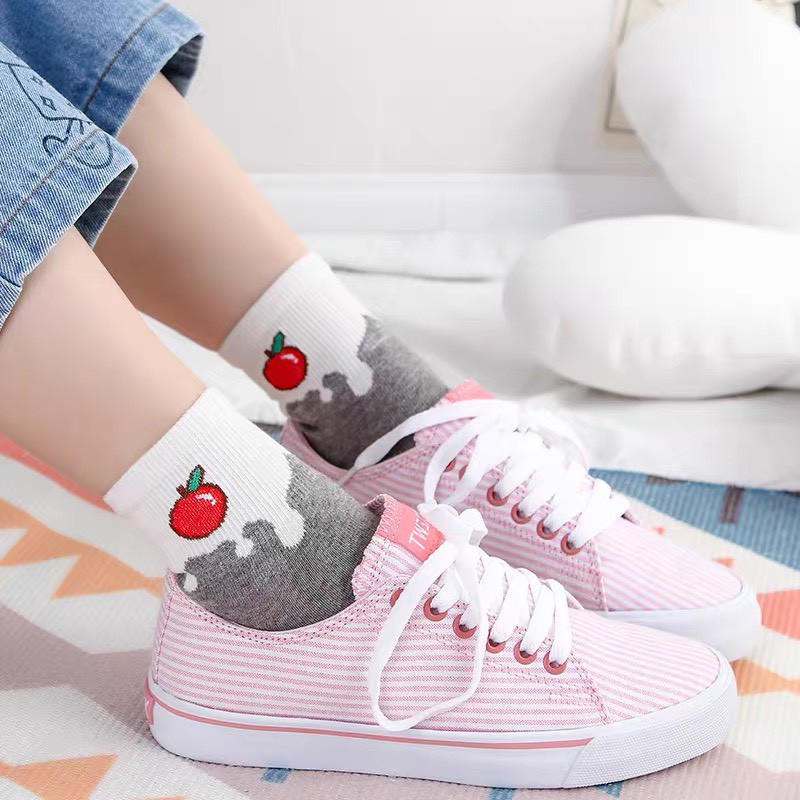Tất cổ cao nữ Mivino vớ họa tiết đồ ăn cực xinh TN36