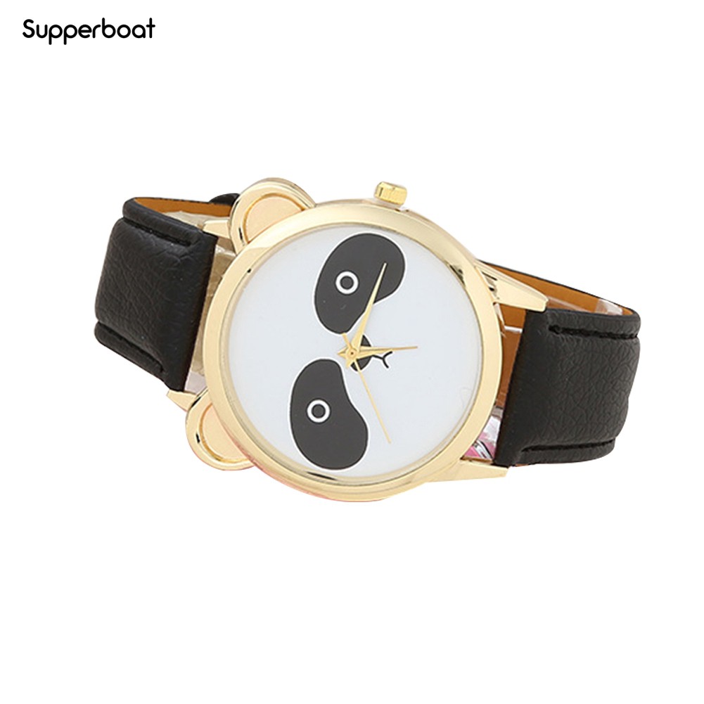Đồng hồ quartz chạy kim với họa tiết con gấu trúc SB | BigBuy360 - bigbuy360.vn
