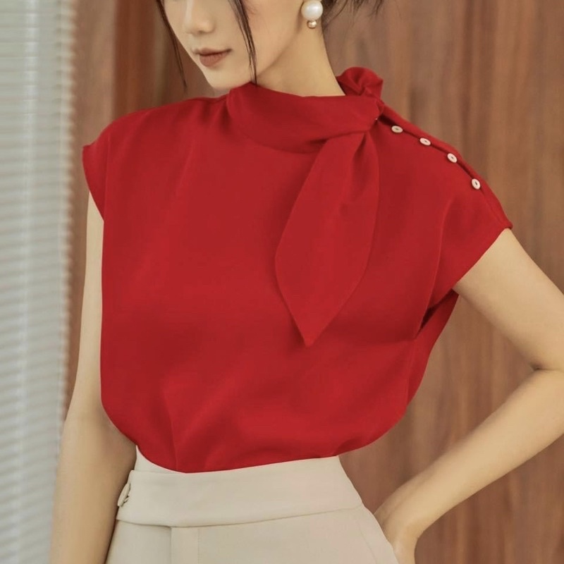 Áo kiểu G517 nhiều màu lên dáng đẹp thanh lịch trẻ trung thời trang số lượng ít trên thị trường - GEM Fashion