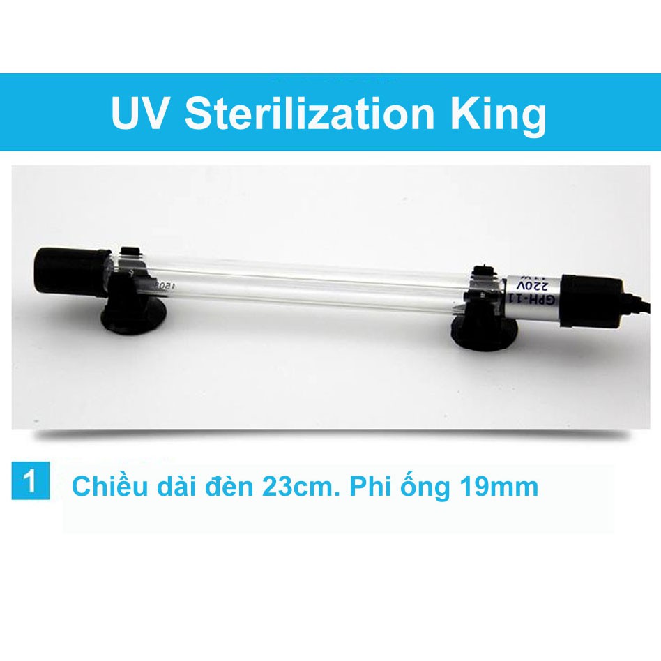 Đèn UV 5W Diệt Tảo Diệt Khuẩn Cho Bể Cá Cao Cấp Sterilization King 107 - uvkinh5w