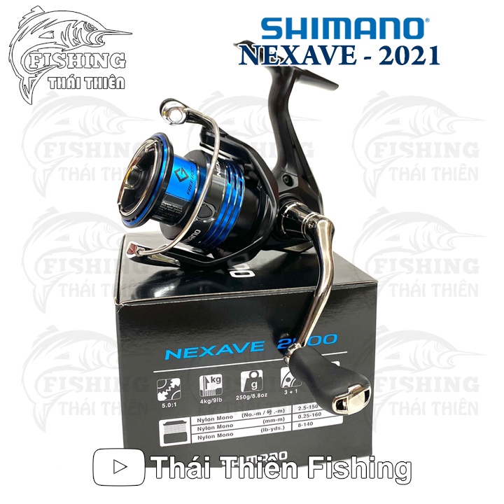 Máy Câu Cá Shimano Nexave 2500HG 2021 Hàng Chính Hãng Malaysia