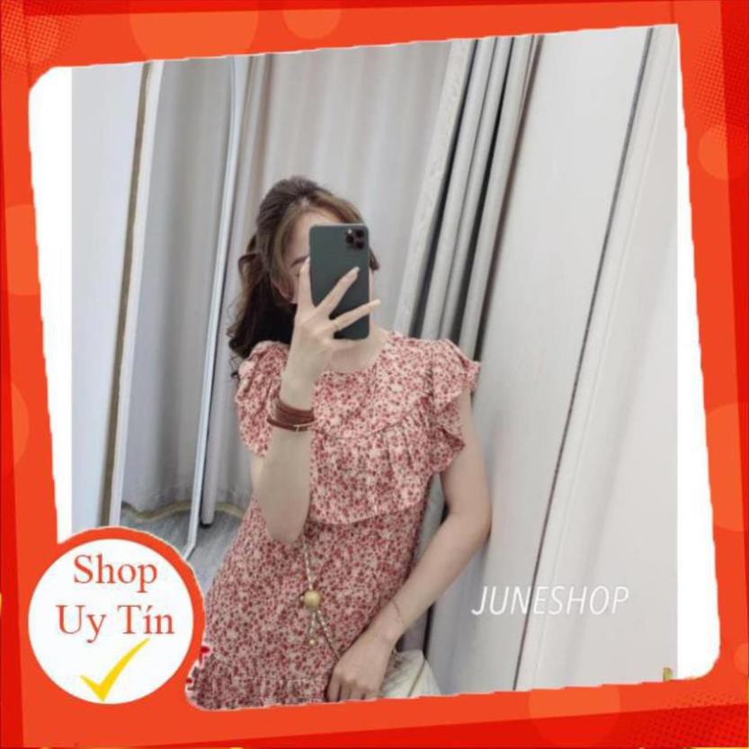 [ 𝐅𝐑𝐄𝐄 𝐒𝐇𝐈𝐏 ] Đầm Hoa Hồng Cổ Bèo Cao Cấp