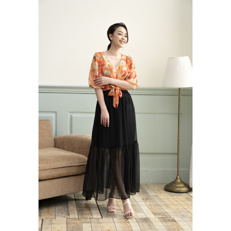 Chân váy midi, chân váy dáng dài midi CLARA MARE - SKI3001 | BigBuy360 - bigbuy360.vn