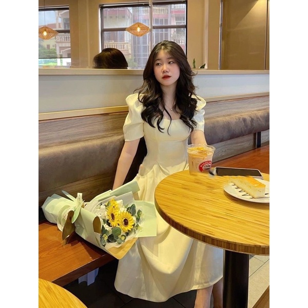 Đầm Váy nữ dáng xòe có Túi Xếp dự tiệc dưới, đi làm, dạo phố siêu hot