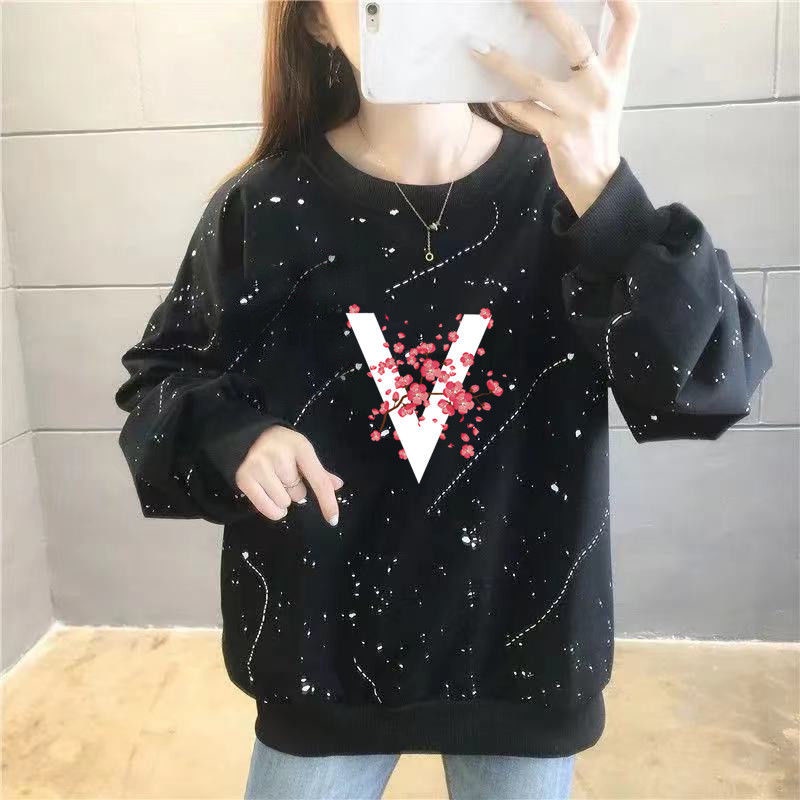 Áo Sweater Tay Dài Dáng Rộng In Họa Tiết Hoạt Hình Phong Cách Hàn Quốc Thời Trang Mùa Thu Cho Nữ C9560 [40-150KG]