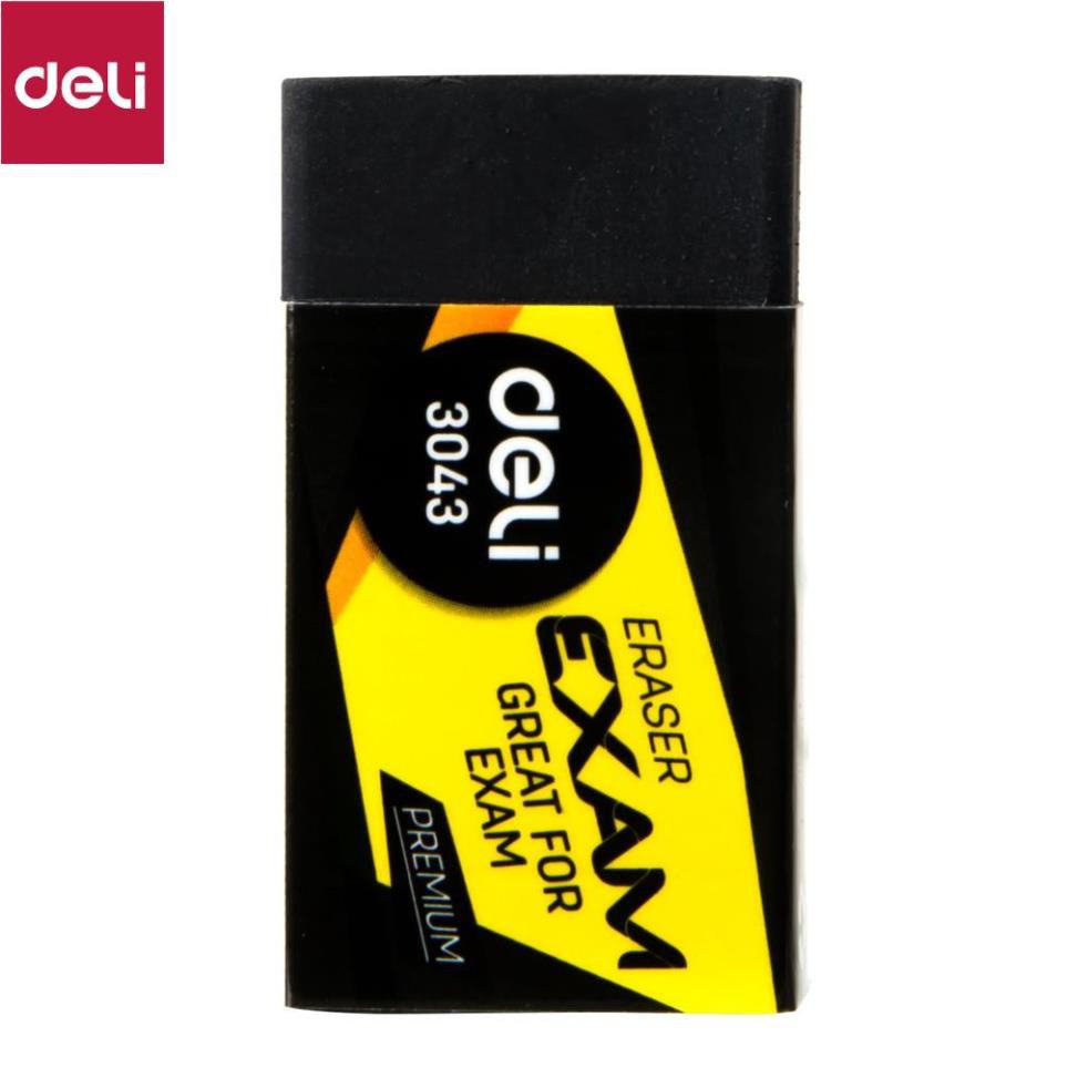 Gôm tẩy 2B Deli, 40×22×12mm, Đen - 1 viên - E3043