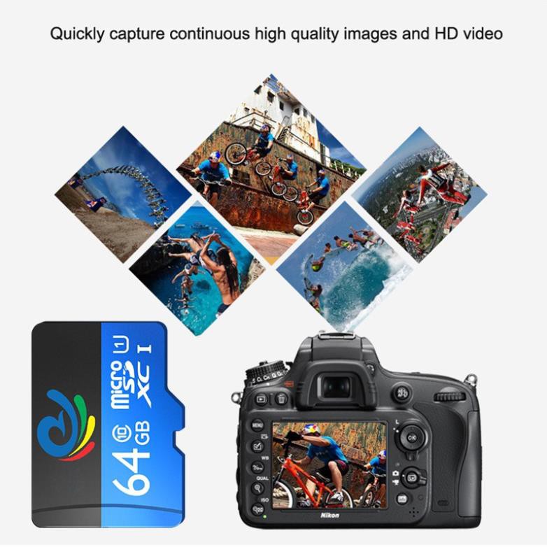 Thẻ Nhớ 64GB - Chuyên Dùng Cho Camera Wifi - Thẻ MicroSD Dung Lượng Đủ | BigBuy360 - bigbuy360.vn