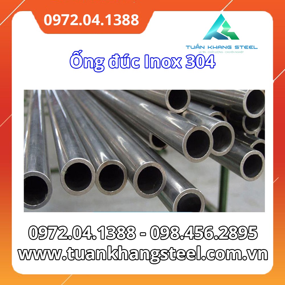 Ống đúc Inox 304 nhập khẩu Phi 21,2  50cm 1 cây