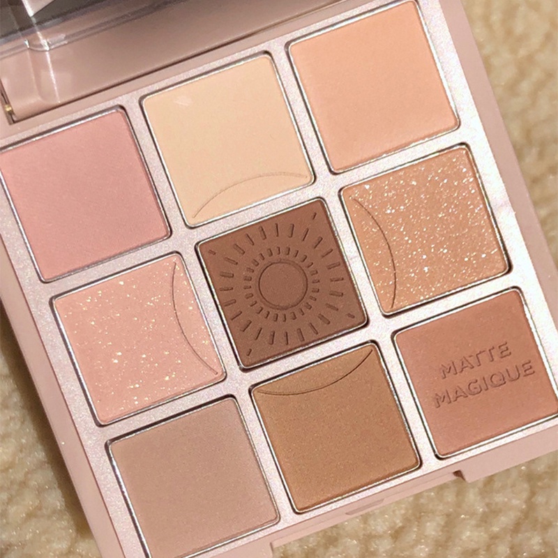 [Hàng mới về] Bảng phấn mắt 9 màu sắc hiệu ứng lì và ánh ngọc trai chống nước chống mồ hôi lâu trôi xinh xắn | BigBuy360 - bigbuy360.vn