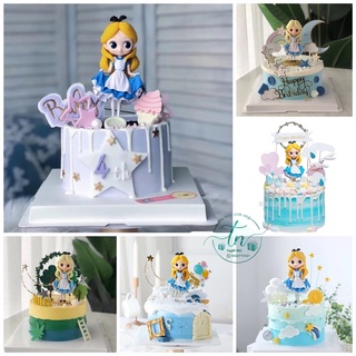 Công Chúa Alice Mắt To Phiên Bản Trang Trí Bánh