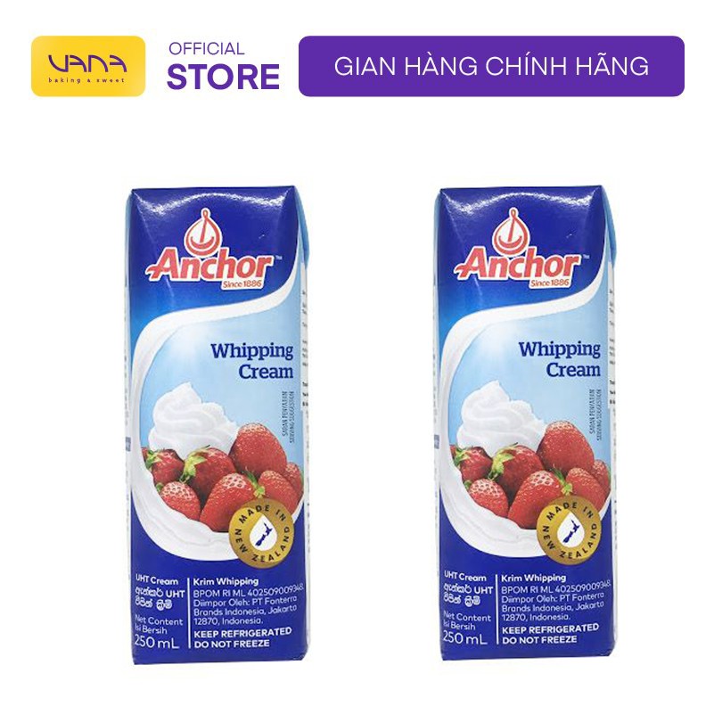 [CHỈ SHIP NỘI THÀNH HÀ NỘI] KEM ANCHOR WHIPPING CREAM (250ML)