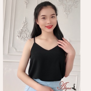 Áo 2 dây đũi lụa cao cấp giáng thụng dễ mix đồ