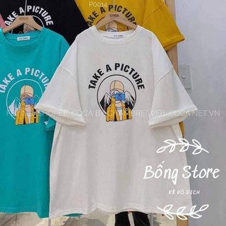 [Rẻ Vô Địch] Áo cotton tay lỡ Unisex mặc đôi ,nhóm , lớp------ ÁO CÔ GÁI CHỤP ẢNH