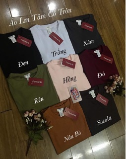 Áo len tăm cổ tròn