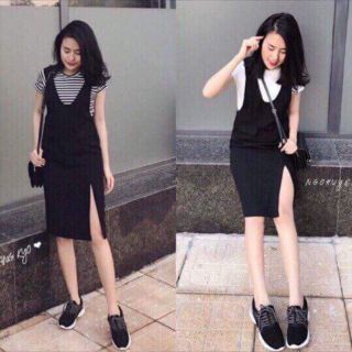 Sét váy yếm trẻ trung năng động