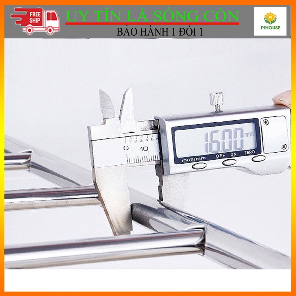 Kệ để xoong nồi chảo 5 tầng inox lắp ráp 42x35x112cm CAO CẤP