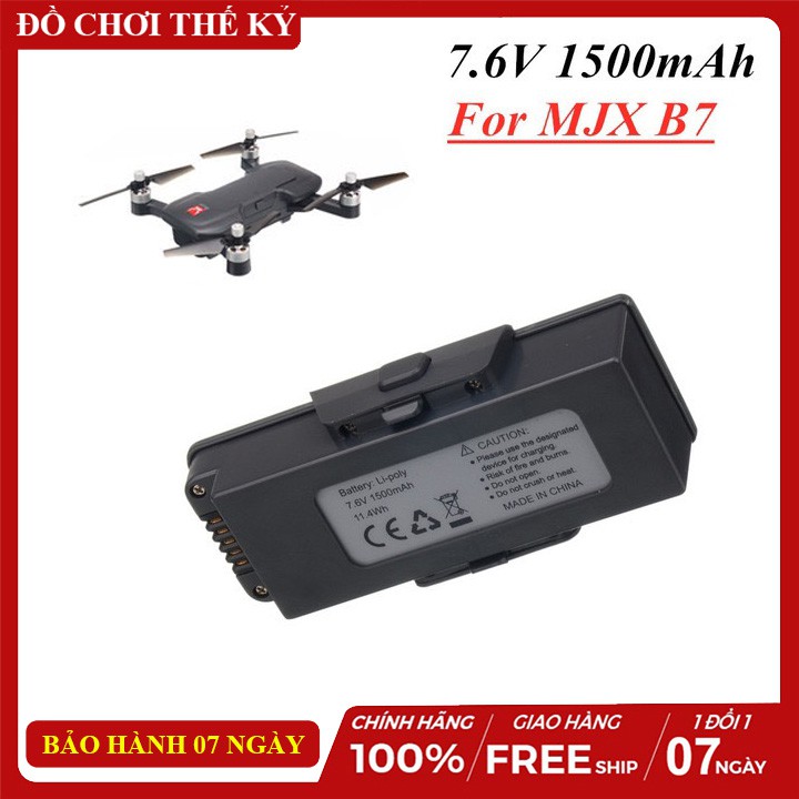 [Mã 159ELSALE hoàn 7% đơn 300K] Pin máy bay flycam MJX Bugs 7 Lithium 7.6V 1500 MAh