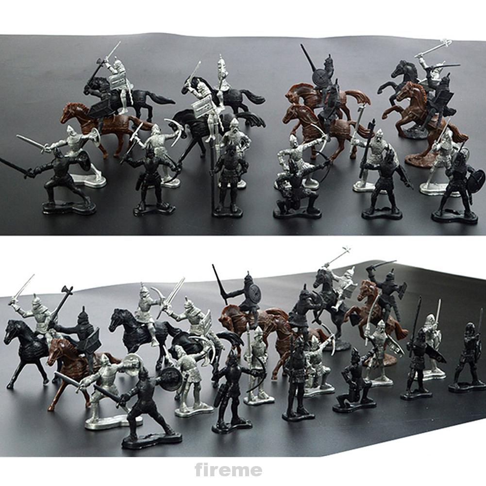 Set 28 Mô Hình Lính Trung Cổ Đồ Chơi Giáo Dục Cho Bé
