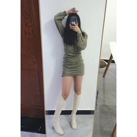 [ Sẵn đủ sz đen 35-39, be 37-39] Boot cao bồi cổ V gót vuông , hàng loại 1 đế 3 lớp cực chắc chắn | BigBuy360 - bigbuy360.vn