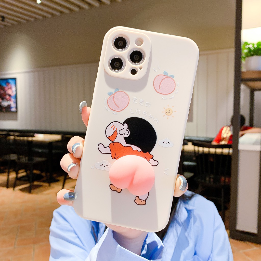 Ốp Lưng Iphone Cạnh Vuông 3D Hình Shin Cực HOT 6/6plus/6s/6splus/7/7plus/8/8plus/x/xs/11/12/pro/max/plus/promax