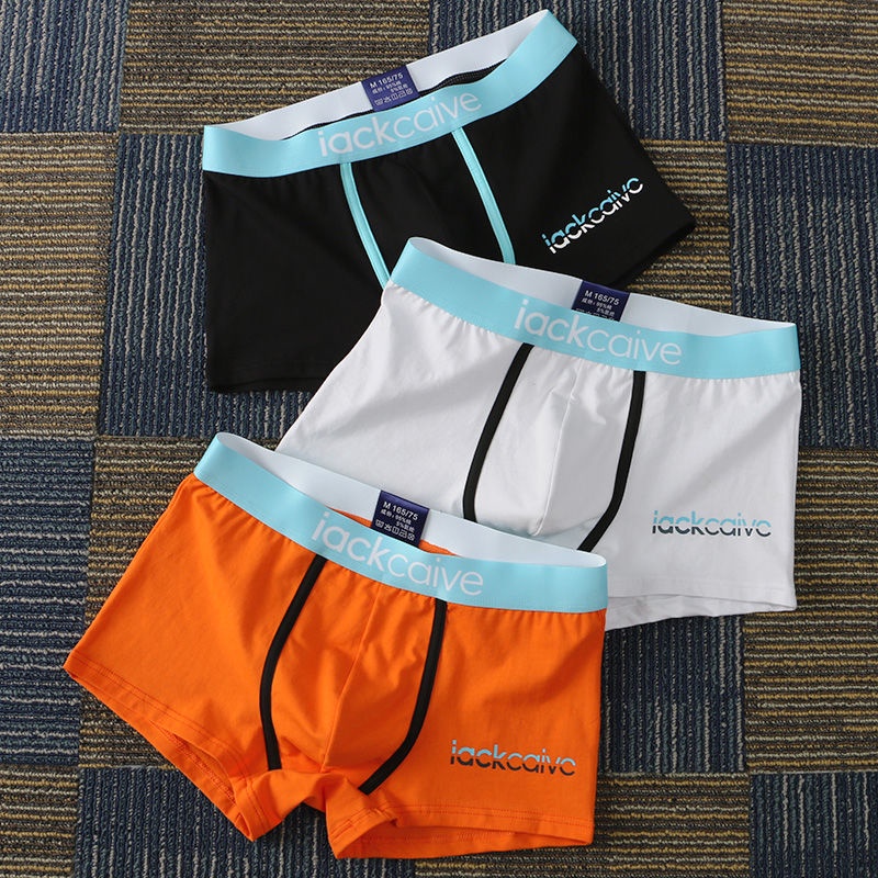 KINGDAFA Bộ 3 Quần Lót boxer cotton Thoáng Khí Phong Cách Thể Thao Thời Trang Cho Nam  , quần lót nam , quần sịp boxer , quần lót nam cao cấp , boxer nam