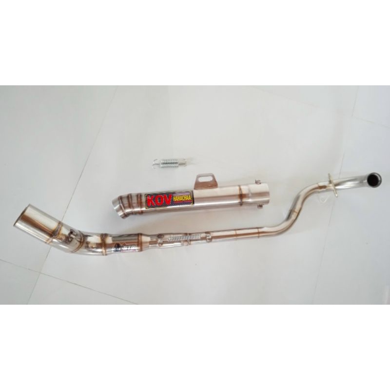 Pô kou inox không nỉ full cổ kong 2 khúc cho dream Wave sirius dream