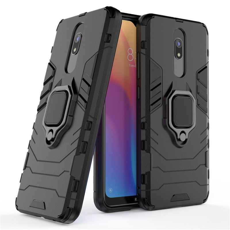 Ốp điện thoại bằng TPU + PC cứng kiểu áo giáp có giá đỡ cho Xiaomi Redmi 8 8A Redmi8