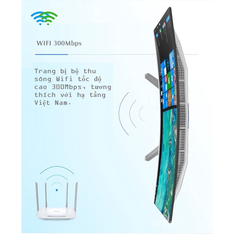 Bộ PC All In One MCC 4182C4 Home Office Computer CPU i3 4150/ Ram8G/ SSD240G/ Wifi/ IPS 24 inch curved | BigBuy360 - bigbuy360.vn