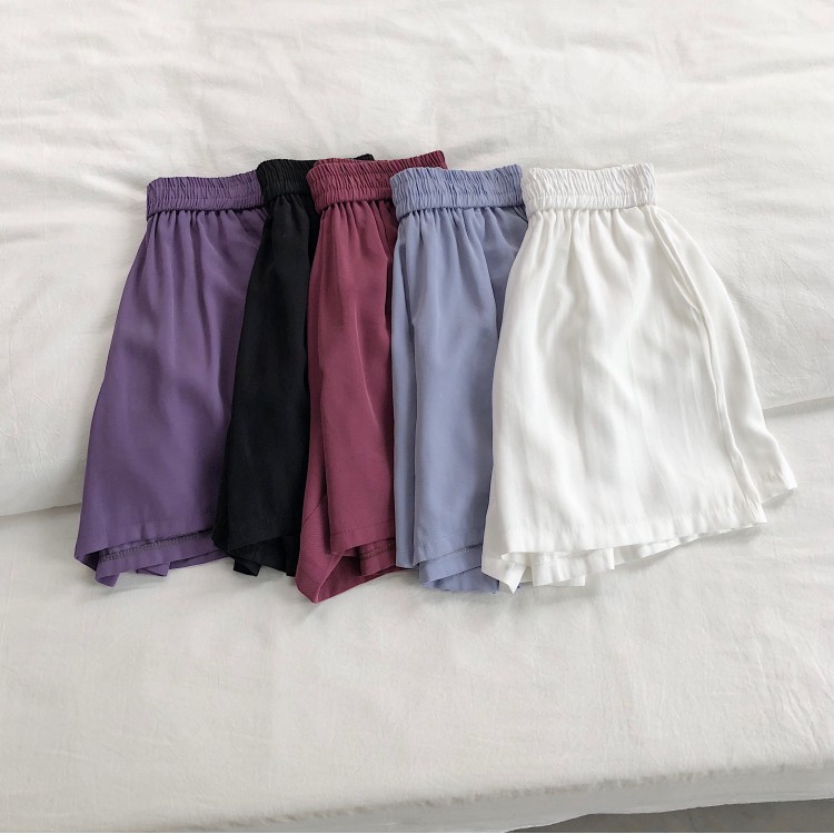 Quần short nữ lưng thun bigsize màu đen [vaithun]