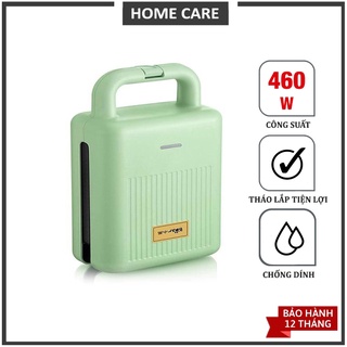 Máy nướng bánh mì sandwich bear 460w - máy kẹp hamberger, xúc xích, có 2 kháy nhỏ gọn tiện lợi - bh 12 tháng