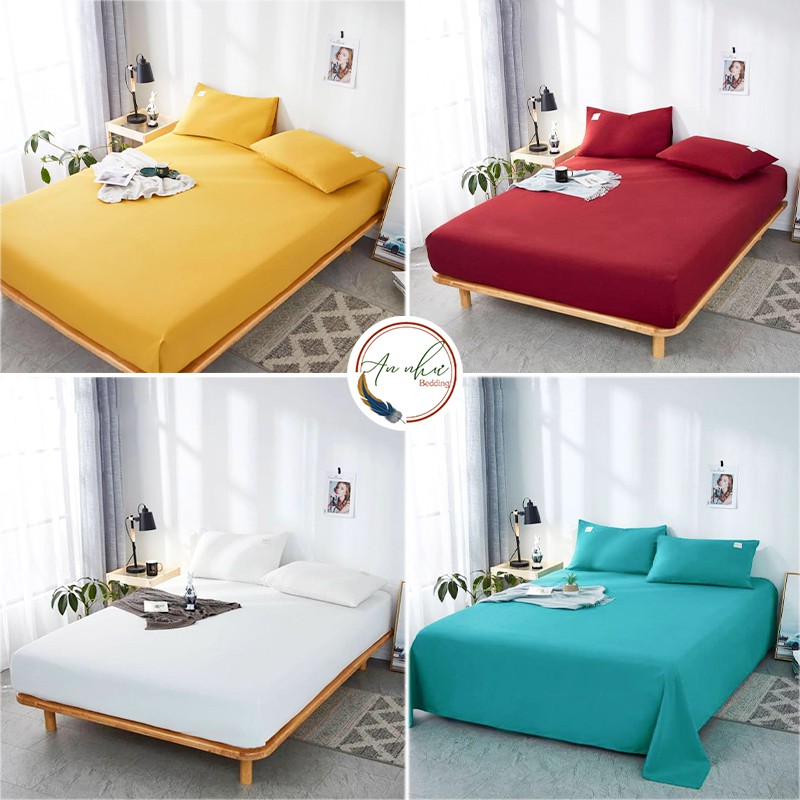 Bộ ga gối cotton tici drap giường, ga trải giường An Như Bedding