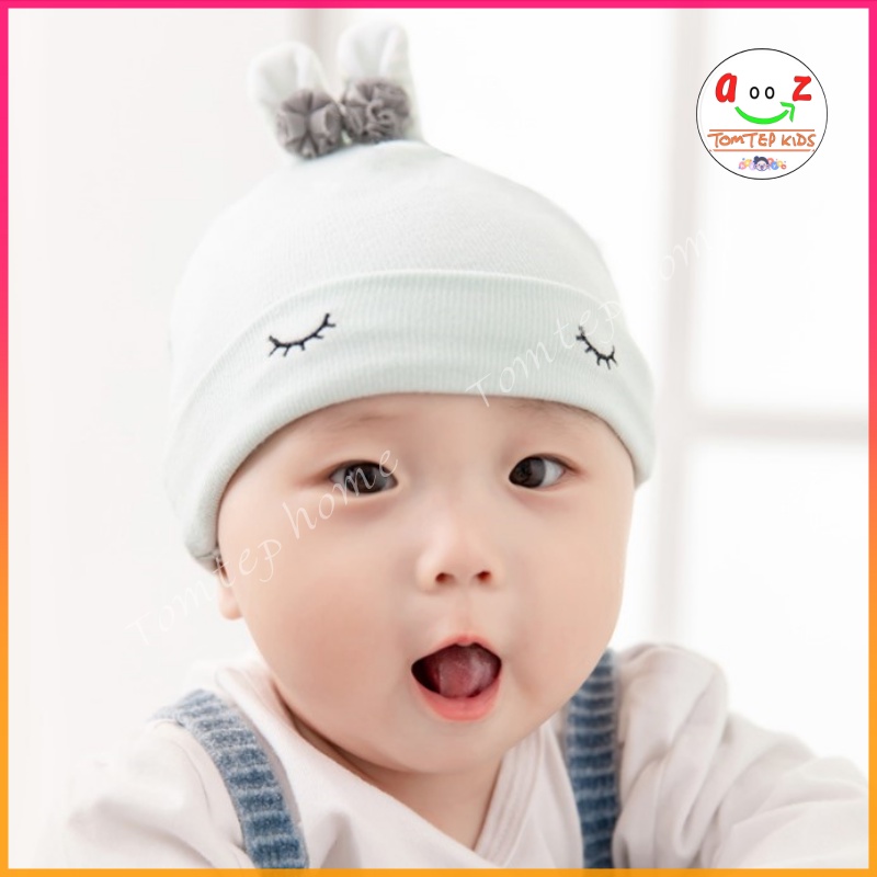 Mũ Che Thóp, Mũ Sơ Sinh Đến 6 Tháng Chất Cotton Hữu Cơ Tự Nhiên An Toàn Mềm Mại Cho Bé [Nhiều Mẫu]