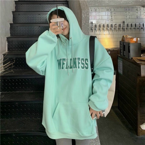Áo Hoodie Sky WFLL Form Rộng, Mũ 2 Lớp, 2 Màu Xanh Mint - Rêu SIÊU HOT