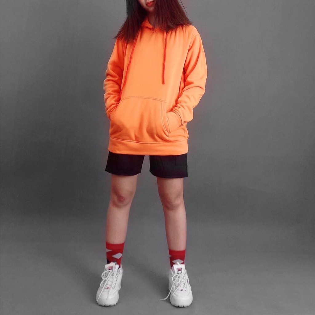 [MỚI VỀ] Áo Hoodie Trơn KNT01 Vải Nỉ Bông Êm Ái, Form Unisex Cho Nam Và Nữ, Co Dãn Thoải Mái_Freesize Dưới 75kg