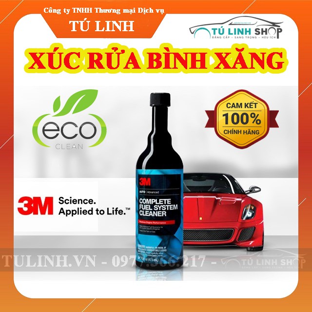 Xúc béc bình xăng, dầu Diesel ô tô 3M Complete Fuel System Cleaner 08813