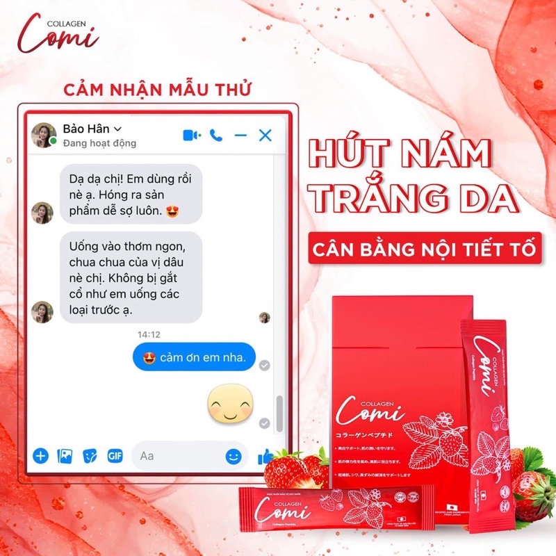 Collagen hút nám trắng da Comi hộp 10g tặng nạ ngủ | BigBuy360 - bigbuy360.vn