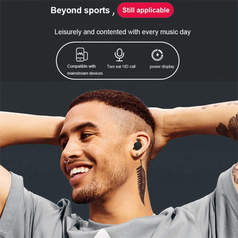 Tai Nghe Không Dây Bluetooth Y30 Tws 5.0 Chống Thấm Nước Có Micro Tiện Dụng Cho Điện Thoại Thông Minh