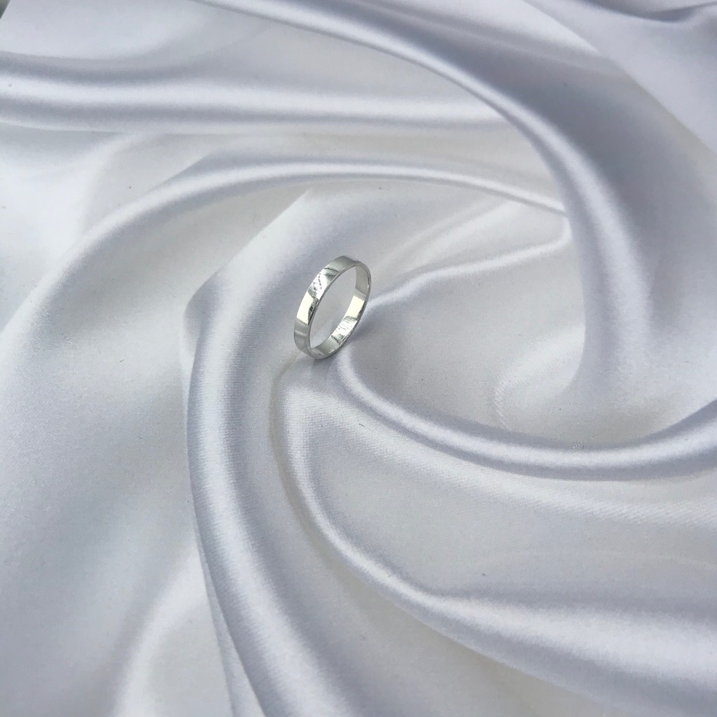 Nhẫn nữ bạc 925 kiểu trơn đơn giản không đá nữ tính nhẹ nhàng Trang Sức BẠC HIỂU MINH NU401S