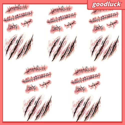 Bộ 5 Hình Xăm Giả Hóa Trang Halloween Độc Đáo