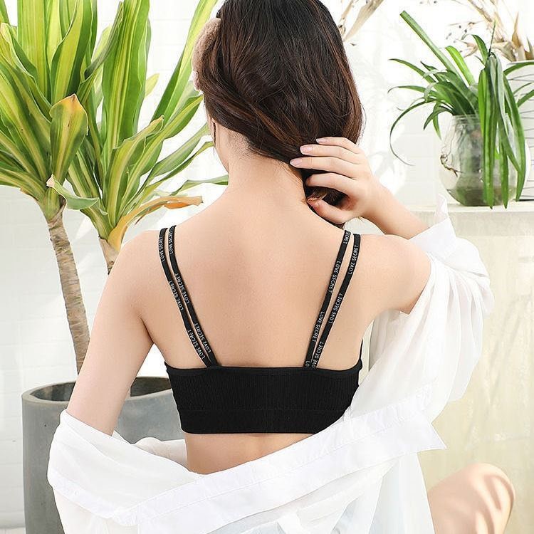 Áo Bra Tập Gym Nữ Phối Lưng Đan 💖FREESHIP💖 Bra 2 Dây Thể Thao Amybra 8156