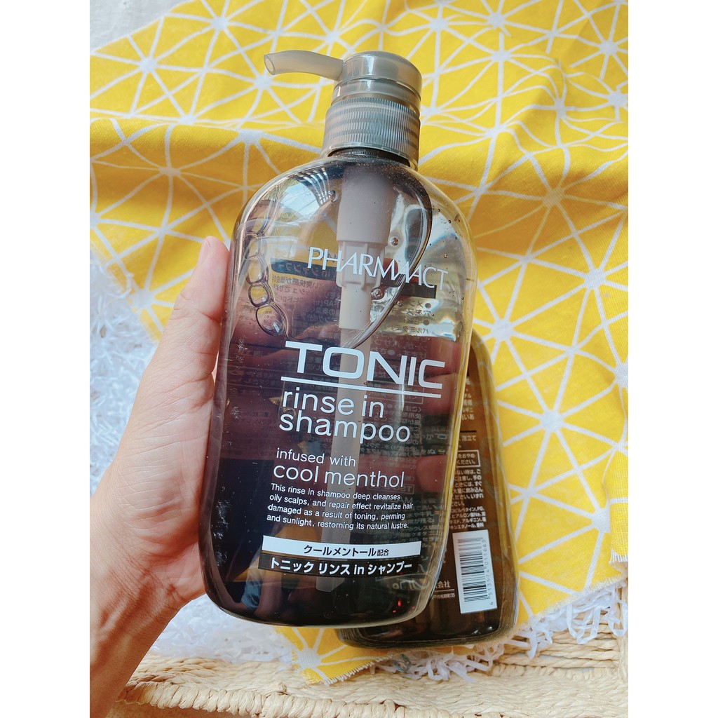 [CHUẨN AIR] Dầu Gội Dành Cho Nam Tonic Pharmaact 600ml Nhật Bản