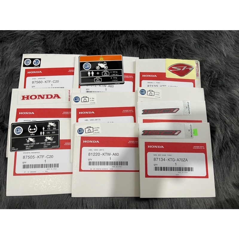 Bộ tem thông số cho sh ý