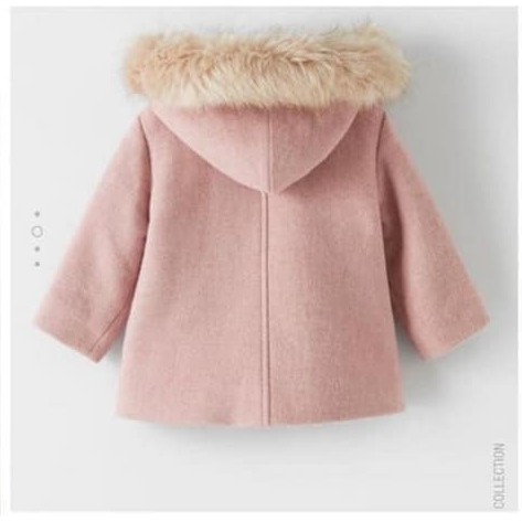 Áo khoác dạ hồng Zara siêu hot cho bé