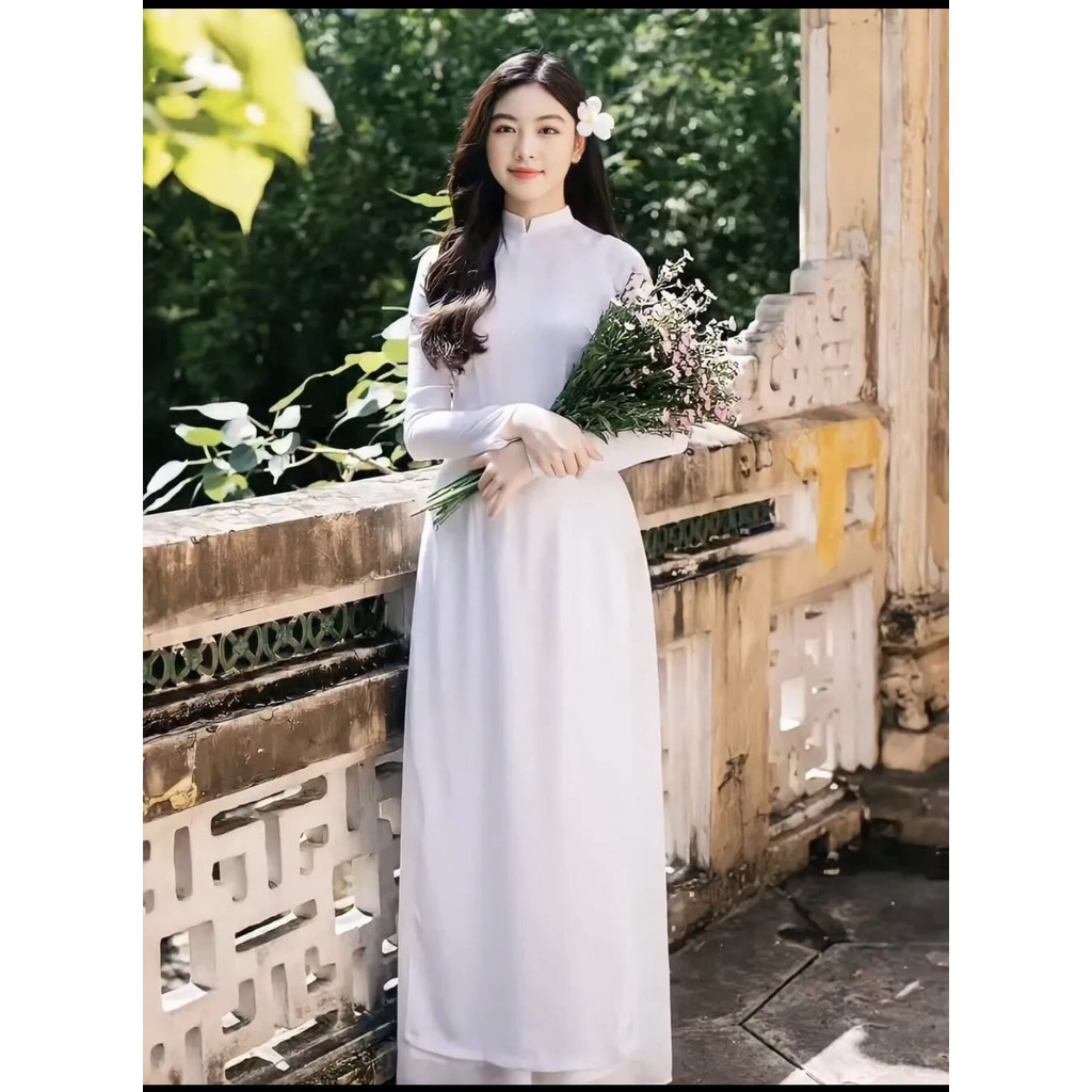 [𝐌𝐀𝐑𝐈𝐀] ÁO DÀI HỌC SINH Chất liệu MAGO NHẬT- dày dặn co giãn